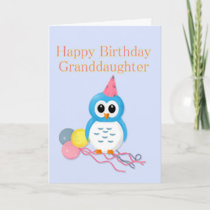 Tarjeta Nieta Birthday Cute Owl