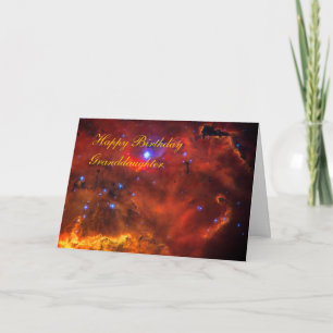Tarjeta Nieta de cumpleaños - Nebulosa de emisión en Puppi