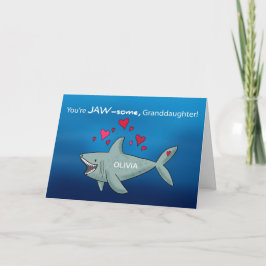 Tarjeta Nieta Día de San Valentín Shark