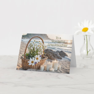 Tarjeta Nieta Feliz Día de las Madres con Velas