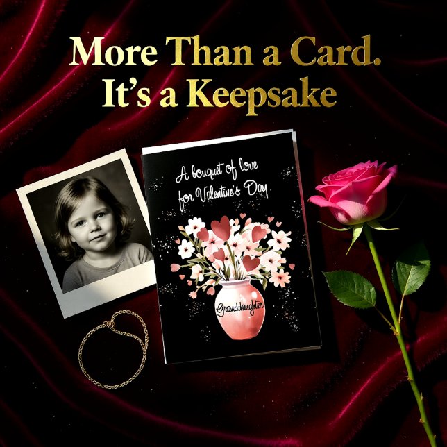 Tarjeta Nieta mayor Día de San Valentín Bouquet (Subido por el creador)