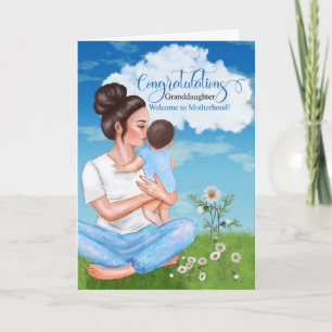 Tarjeta Nieta Recién nacido felicita a bebé