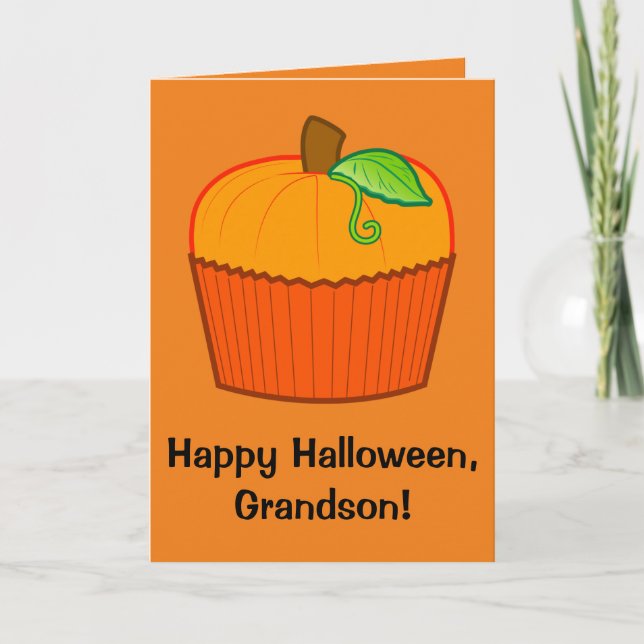 Tarjeta Nieto del feliz Halloween (Anverso)