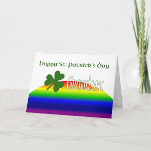 Tarjeta nieto feliz Día de San Patricio