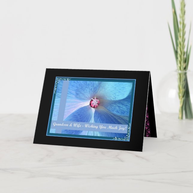 Tarjeta NIETO & Nueva Esposa - Felicitaciones de Boda (Anverso)