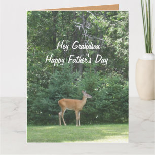Tarjeta Nieto orgulloso feliz ciervo del día del padre