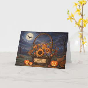 Tarjeta Nieto y nieta en la abogada Halloween