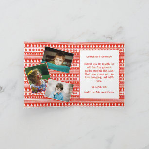 Tarjeta Nietos Abuelo Abuela Foto Feliz Navidad