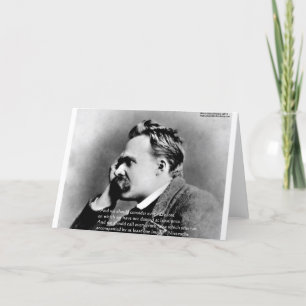 Tarjeta Nietzsche "Laugh" Wisdom Cita Regalos Tees & Cards