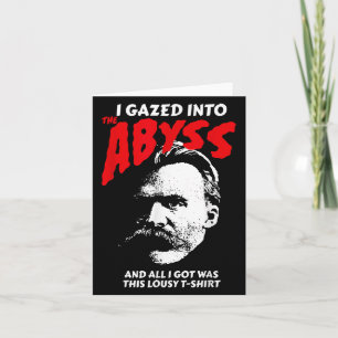 Tarjeta Nietzsche - Miré Hacia El Abismo Y Lo Conseguí