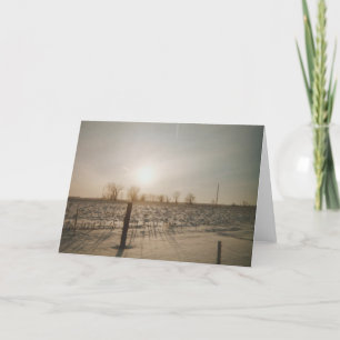 Tarjeta Nieve de invierno