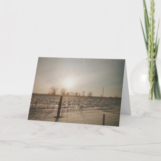 Tarjeta Nieve de invierno (Anverso)