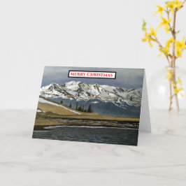 Tarjeta Nieve de invierno de la montaña Colorado