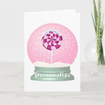 Nieve de Lollipop globo lindo chica rosa invierno