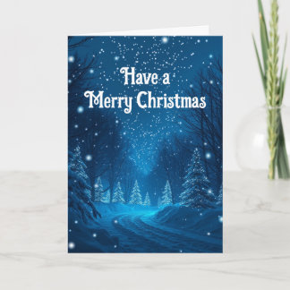 Tarjeta Nieve de Navidad Navidad