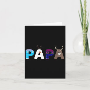 Tarjeta Nieve de padre y madre congelada Cumpleaños de pap