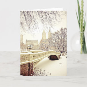 Tarjeta Nieve del Central Park - invierno Nueva York
