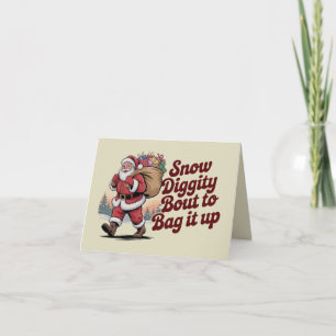 Tarjeta Nieve Diggity a punto de embolsarlo todo Navidad r