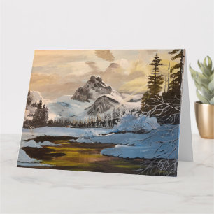 Tarjeta Nieve en las montañas rocosas, por Gary Poling