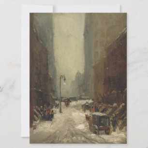 Tarjeta Nieve en Nueva York (invierno en Nueva York)