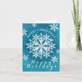 Tarjeta Nieve sobre Aqua White