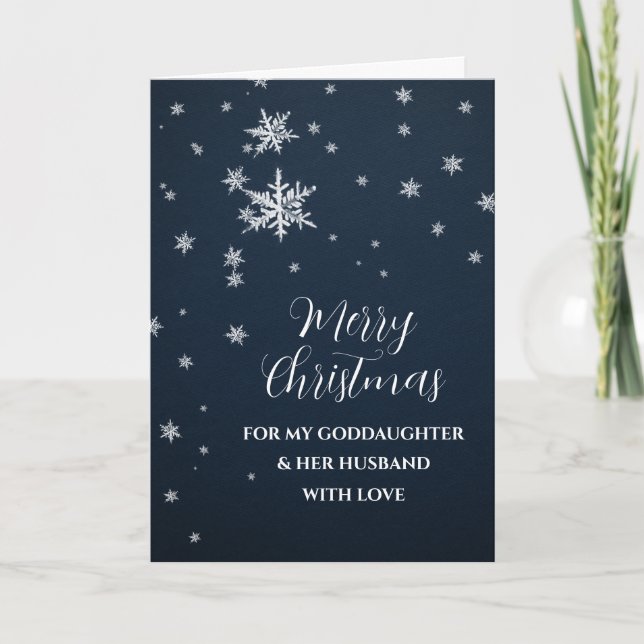 Tarjeta Nieve y su marido Feliz Navidad (Anverso)