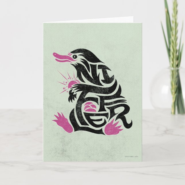 Tarjeta NIFFLER™ Typography Graphic (Anverso)