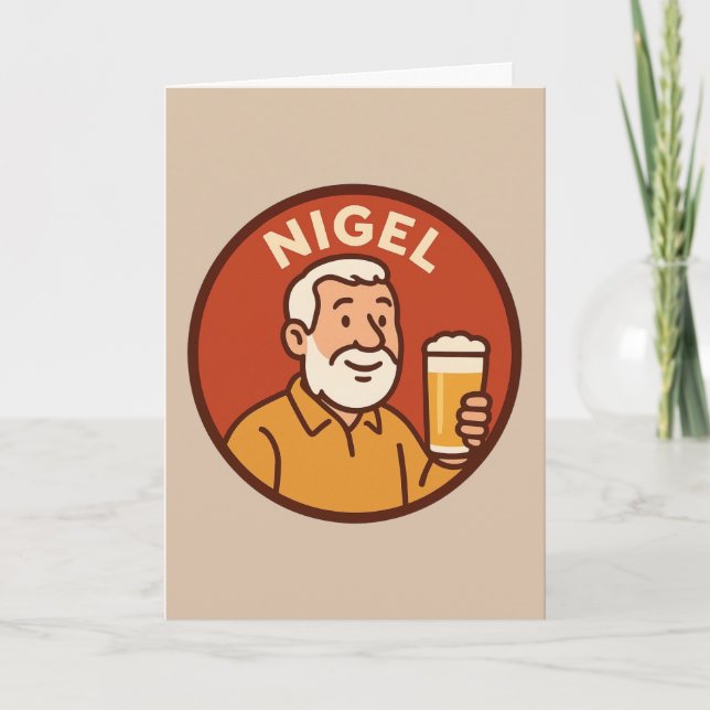 Tarjeta Nigel Greetings Card (Anverso)