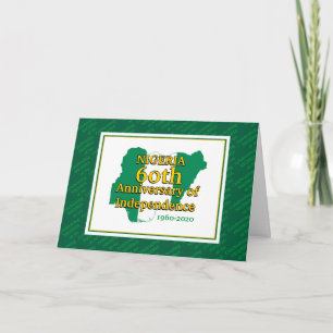 Tarjeta NIGERIA   60.º aniversario de la independencia   N