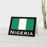 Nigeria con bandera nigeriana (África Occidental)