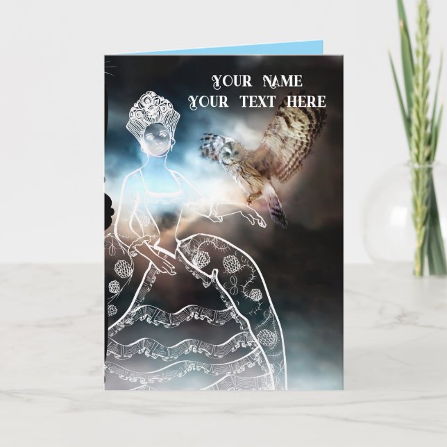 Tarjeta Night Owl and Lady (Anverso)