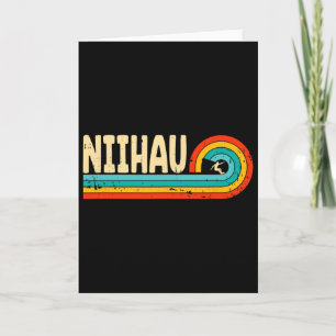 Tarjeta Niihau Surfing Hawái Islas Hawaianas Vintage Ret