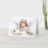 Niña ángel acuarela 