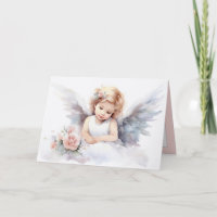 Niña ángel acuarela 