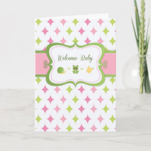 Tarjeta Niña Bebé, Bienvenido