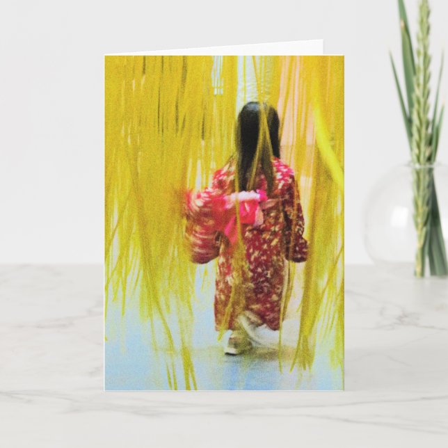 Tarjeta Niña en movimiento (Anverso)