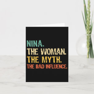Tarjeta Nina La Mujer El Mito La Influencia D Divertida Re