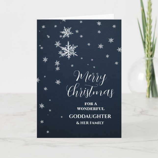 Tarjeta Niña moderna y Navidades familiares (Anverso)