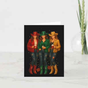 Tarjeta Niña negra afroamericana Navidades occidentales T