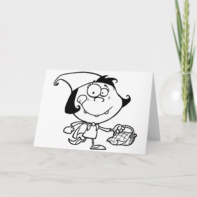 Tarjeta Niña Pequeña En Cartas De Saludo De Picnic (Subido por el creador)