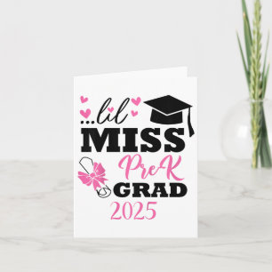 Tarjeta Niñas Pequeña Niña Niña Preescolar Preescolar Grad