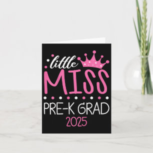 Tarjeta Niñas Pequeña Niña Niña Preescolar Preescolar Grad