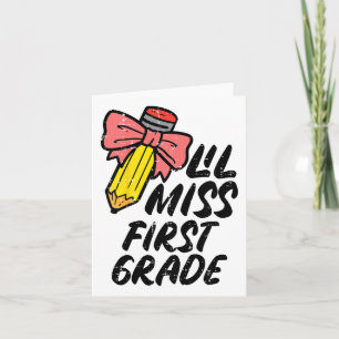 Tarjeta Niñas Y Niñas Miss Primer Grado Primer Grado Ck Al