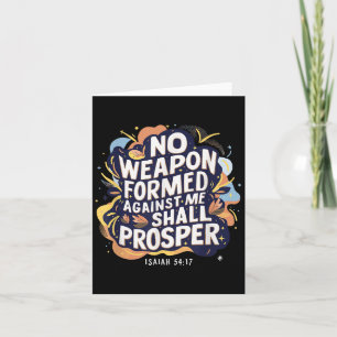 Tarjeta Ningún arma formada contra mí será cristiana