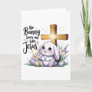 Tarjeta Ningún conejo me ama como Jesús Pascua Fe