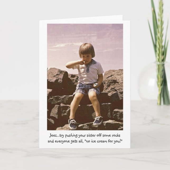 Tarjeta ¡Ningún helado para usted! (Anverso)