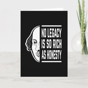 Tarjeta Ningún Legado Es Tan Rico Que Shakespeare Cita A T