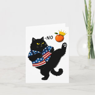 Tarjeta Ningún Rey En Estados Unidos Gato Negro Nosotros, 