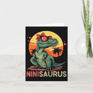 Tarjeta Ninisaurus Dino Dinosaur Nini-saurus T-rex Madre