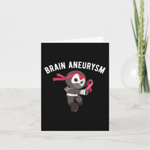 Tarjeta Ninja Brain Aneurysm Awareness Martial Arts Ninjut